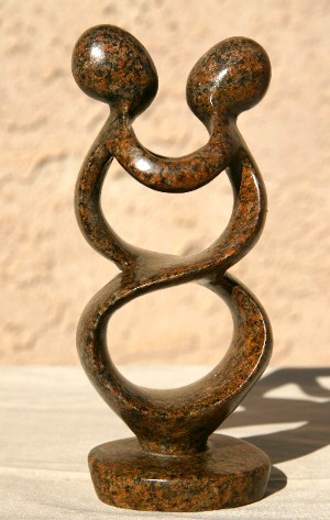 Marbled Rich Brown Couple