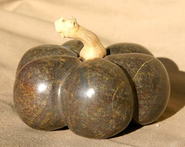 Lovely Brown Soapstone Pumpkin