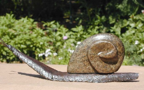 Rapoko Snail on Metal Base