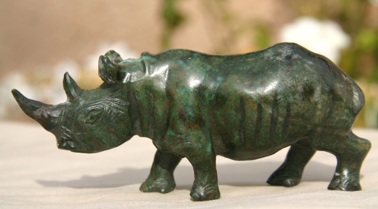 Dark Green Verdite Rhino